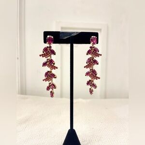 Elegant Pink Drop Earrings